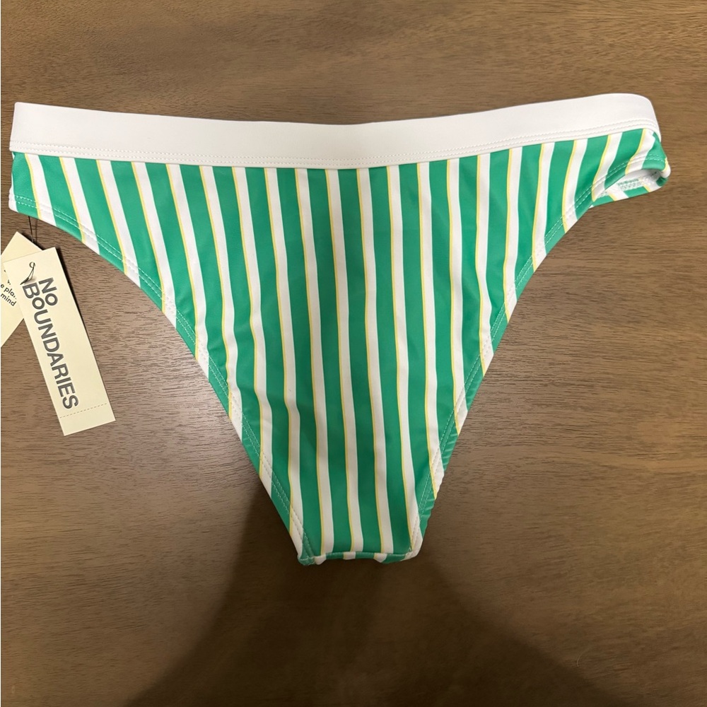 No Boundaries White Bikini Bottom
